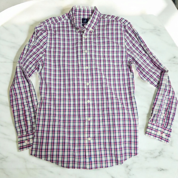 johnnie-O Other - Johnnie-O Men's Size Medium Pink blue plaid shirt